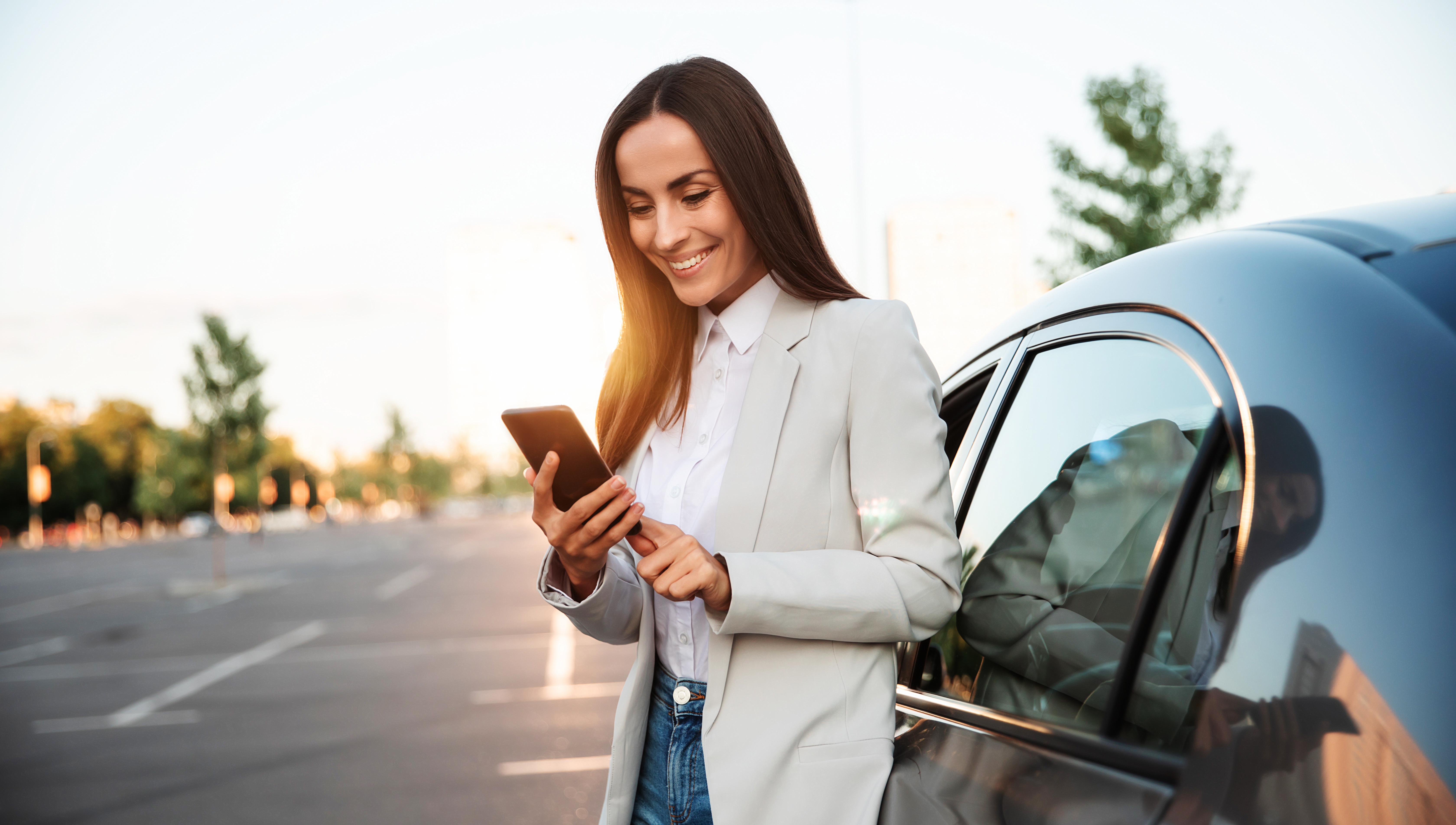 Kundin bucht nowaclean bequem auf dem Smartphone